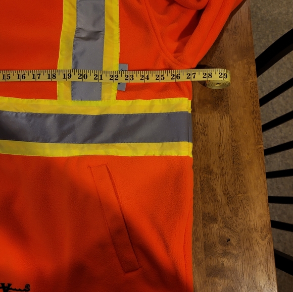 Mens Hi-vis fleece jacket - Picture 7 of 9